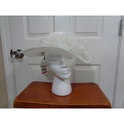 Giovannio New York 's Ivory Bow & Feather Hat NWT 784775114185 eb-28880414